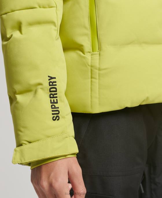 Superdry jachetă puf motion pro îmbrăcăminte galben femei JX0Z3549