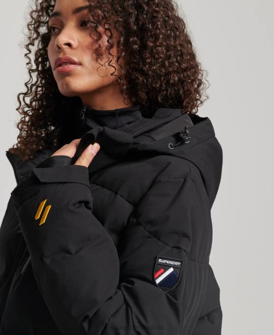Superdry jachetă puf motion pro îmbrăcăminte negru femei JX0Z3637