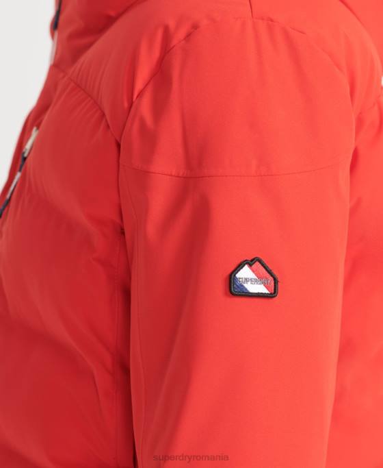 Superdry jachetă puf motion pro îmbrăcăminte roșu femei JX0Z3832