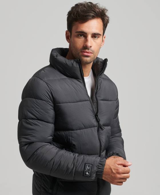 Superdry jachetă puf sport fără glugă îmbrăcăminte negru bărbați JX0Z997