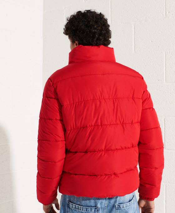 Superdry jachetă puf sport fără glugă îmbrăcăminte roșu bărbați JX0Z4560