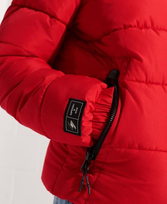 Superdry jachetă puf sport fără glugă îmbrăcăminte roșu bărbați JX0Z4560