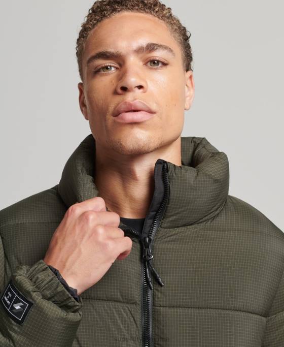 Superdry jachetă puf sport fără glugă îmbrăcăminte verde bărbați JX0Z956