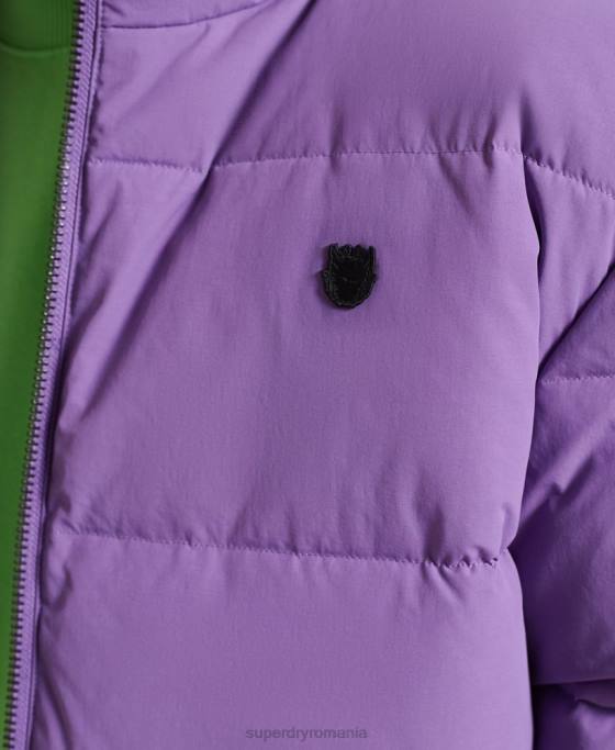 Superdry jachetă puf yama-no-kami îmbrăcăminte Violet bărbați JX0Z4629