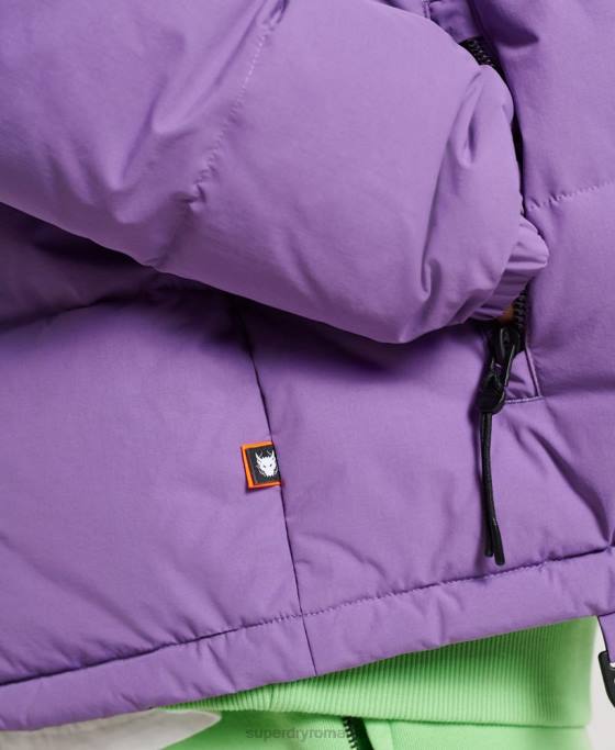 Superdry jachetă puf yama-no-kami îmbrăcăminte Violet bărbați JX0Z4629