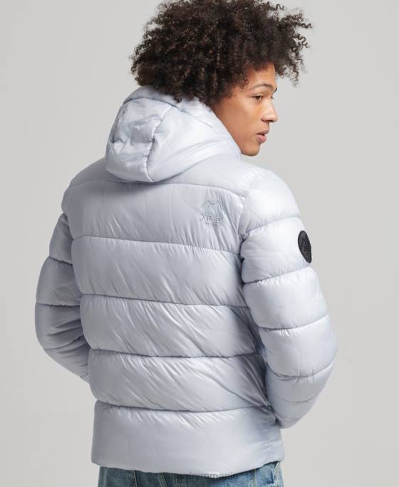 Superdry jachetă puff de lux xpd sports îmbrăcăminte albastru deschis bărbați JX0Z4579