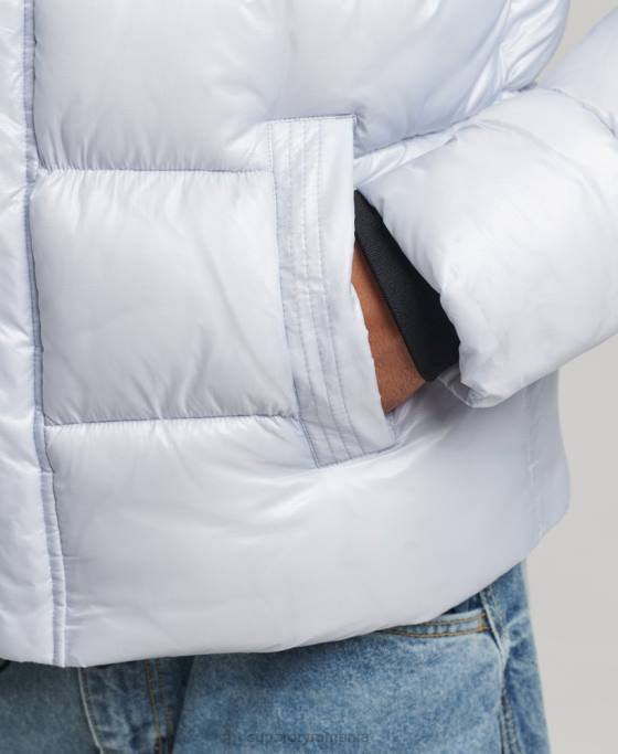 Superdry jachetă puff de lux xpd sports îmbrăcăminte albastru deschis bărbați JX0Z4579