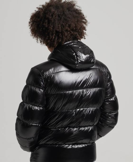 Superdry jachetă puff de lux xpd sports îmbrăcăminte negru bărbați JX0Z4682
