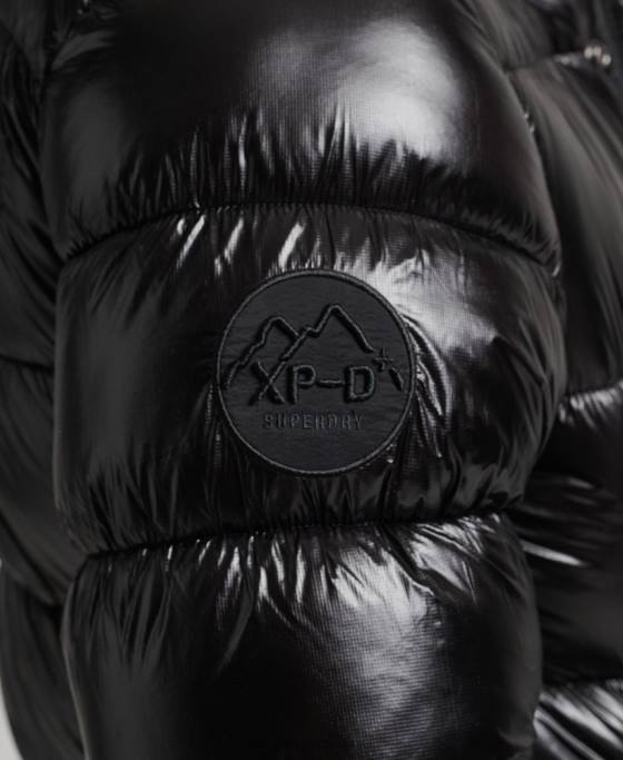 Superdry jachetă puff de lux xpd sports îmbrăcăminte negru bărbați JX0Z4682