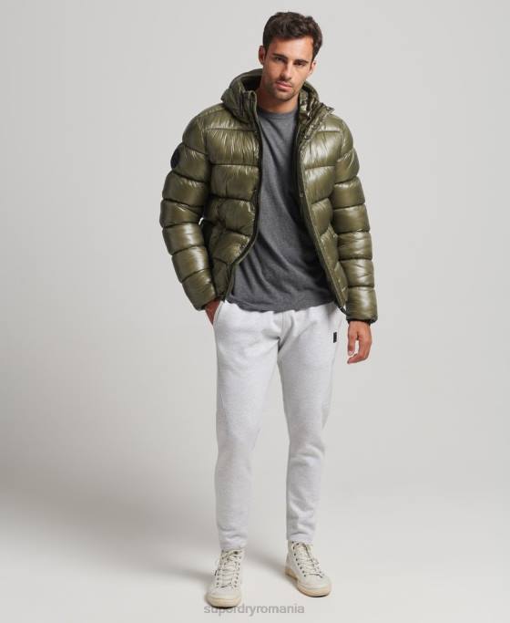 Superdry jachetă puff de lux xpd sports îmbrăcăminte verde bărbați JX0Z4648