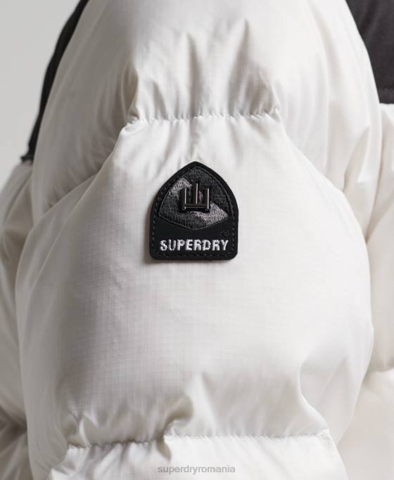 Superdry jachetă puffer cod sport îmbrăcăminte alb femei JX0Z5579