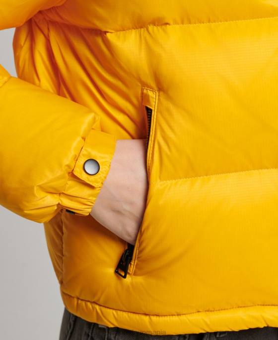 Superdry jachetă puffer cod sport îmbrăcăminte galben femei JX0Z5511