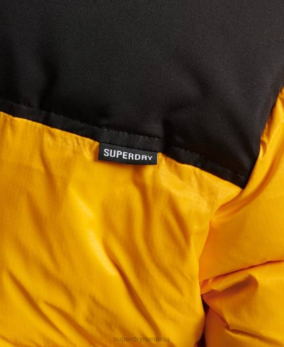 Superdry jachetă puffer cod sport îmbrăcăminte galben femei JX0Z5511