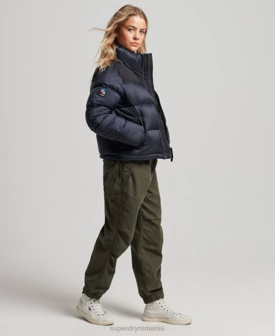 Superdry jachetă puffer cod sport îmbrăcăminte marina femei JX0Z5507
