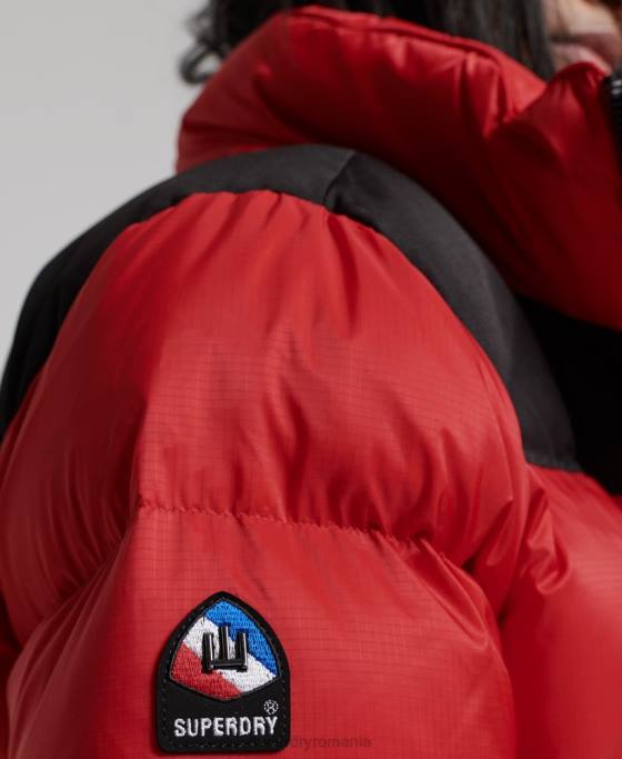 Superdry jachetă puffer cod sport îmbrăcăminte roșu femei JX0Z5524