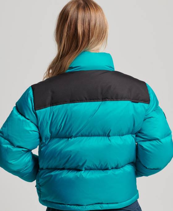 Superdry jachetă puffer cod sport îmbrăcăminte verde femei JX0Z5631