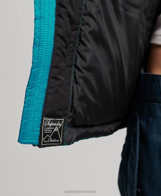 Superdry jachetă puffer cod sport îmbrăcăminte verde femei JX0Z5631