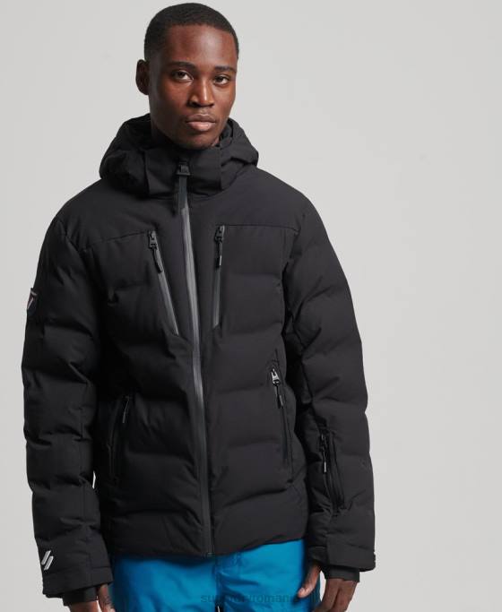 Superdry jachetă puffer ski radar pro îmbrăcăminte negru bărbați JX0Z1066