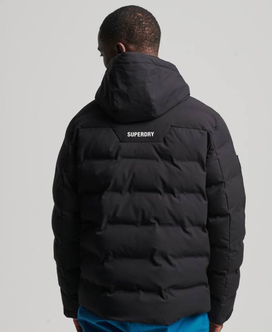 Superdry jachetă puffer ski radar pro îmbrăcăminte negru bărbați JX0Z1066