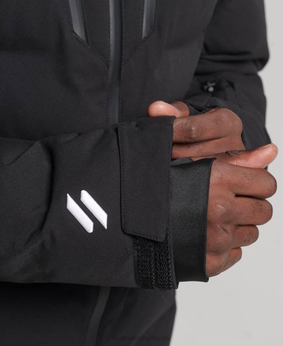 Superdry jachetă puffer ski radar pro îmbrăcăminte negru bărbați JX0Z1066
