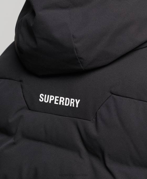 Superdry jachetă puffer ski radar pro îmbrăcăminte negru bărbați JX0Z1066