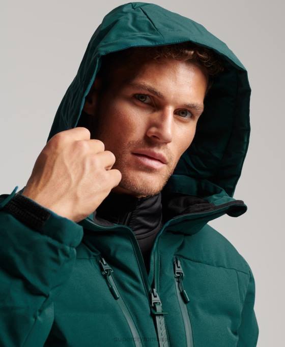 Superdry jachetă puffer ski radar pro îmbrăcăminte turcoaz bărbați JX0Z971