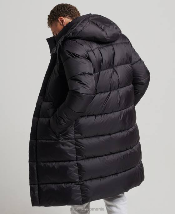 Superdry jachetă pufră cu paragate ripstop îmbrăcăminte negru bărbați JX0Z1076