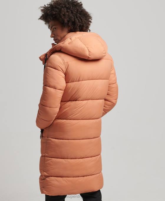 Superdry jachetă pufră cu paragate ripstop îmbrăcăminte portocale bărbați JX0Z4546