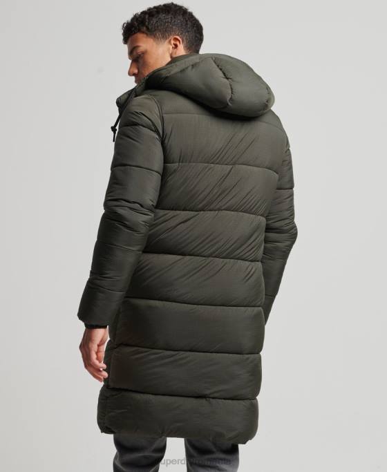 Superdry jachetă pufră cu paragate ripstop îmbrăcăminte verde bărbați JX0Z1099