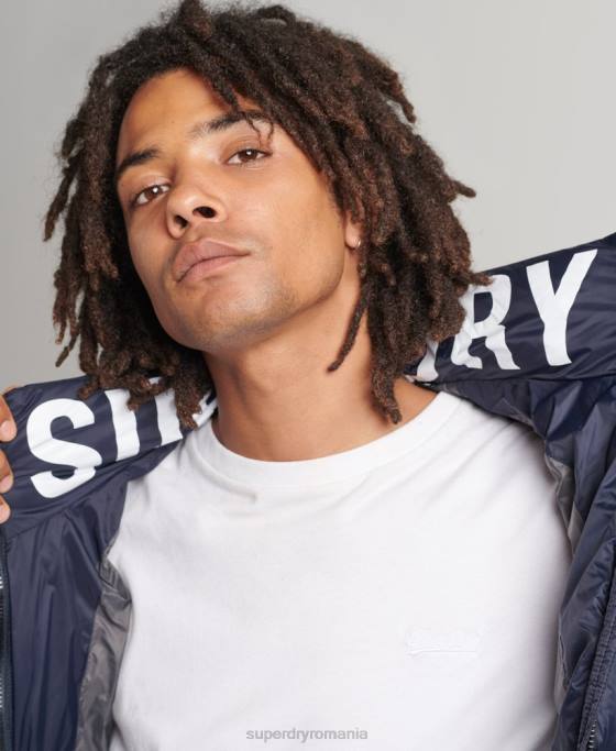 Superdry jachetă pufă cu logo clasic îmbrăcăminte marina bărbați JX0Z4654
