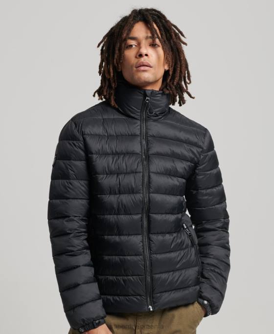 Superdry jachetă pufă cu logo clasic îmbrăcăminte negru bărbați JX0Z4633