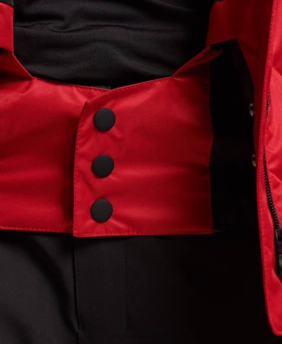 Superdry jachetă pufă de lux de zăpadă îmbrăcăminte roșu femei JX0Z3566