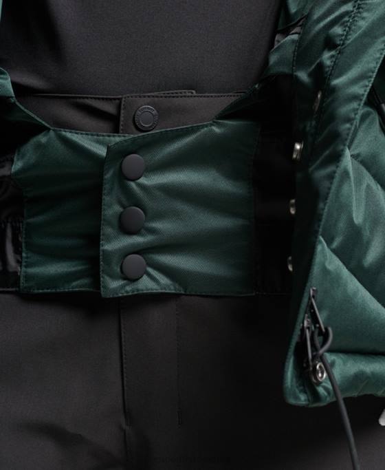 Superdry jachetă pufă de lux de zăpadă îmbrăcăminte verde femei JX0Z3680