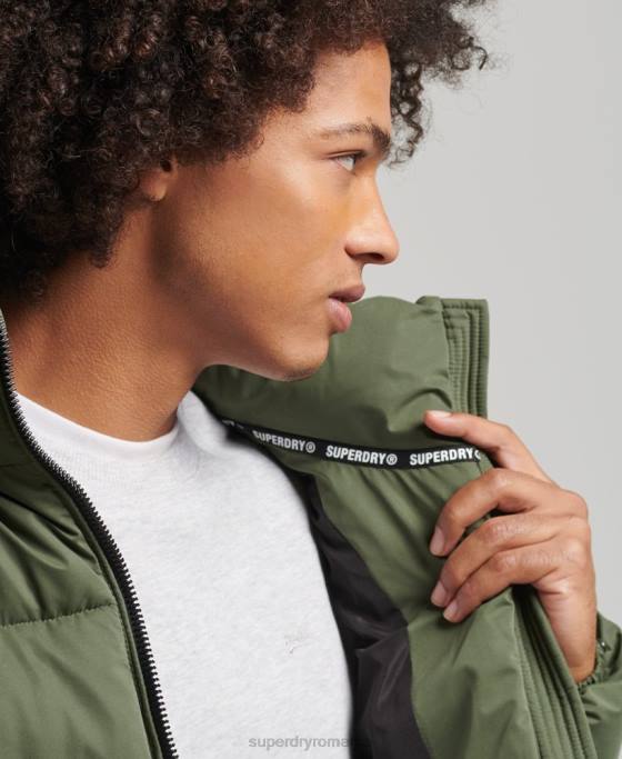 Superdry jachetă pufă de munte din microfibră îmbrăcăminte kaki bărbați JX0Z1114