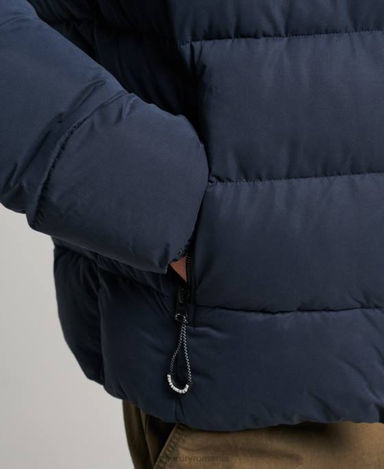 Superdry jachetă pufă de munte din microfibră îmbrăcăminte marina bărbați JX0Z1045