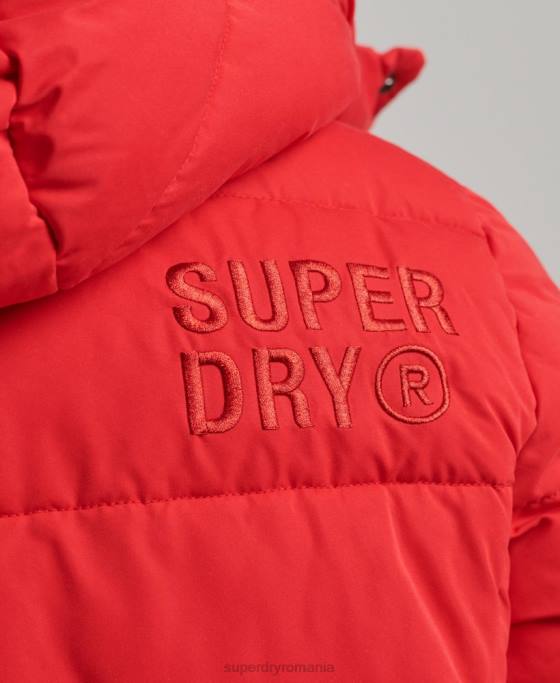 Superdry jachetă pufă de munte din microfibră îmbrăcăminte roșu bărbați JX0Z1115
