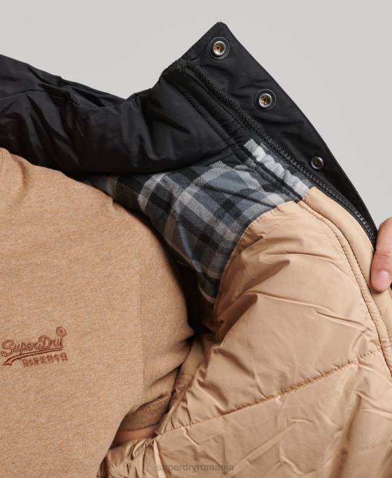 Superdry jachetă pufă de munte îmbrăcăminte albastru inchis bărbați JX0Z4533