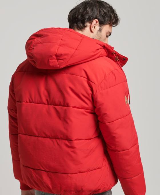 Superdry jachetă pufă de munte îmbrăcăminte roșu bărbați JX0Z4685
