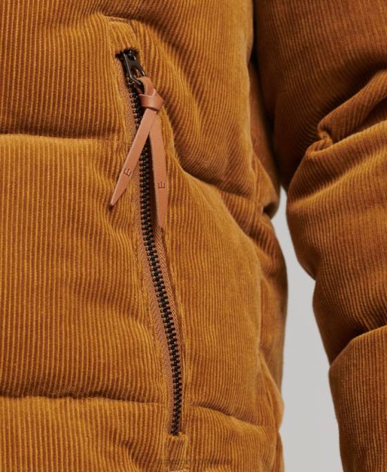 Superdry jachetă pufă retro cu șnur vintage îmbrăcăminte maro bărbați JX0Z4554