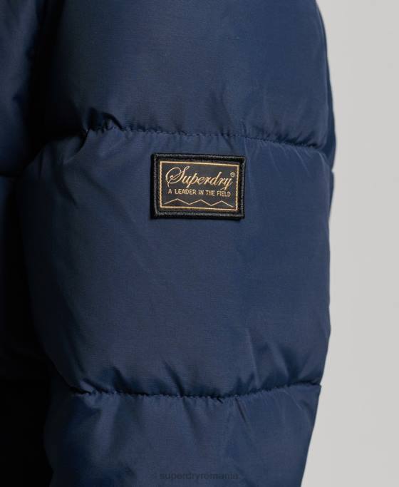 Superdry jachetă pufă retro source îmbrăcăminte marina femei JX0Z5439