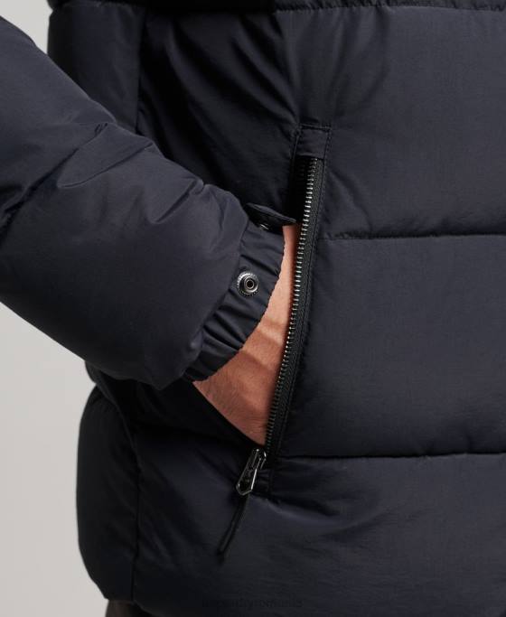 Superdry jachetă pufă retro îmbrăcăminte gri inchis bărbați JX0Z4697