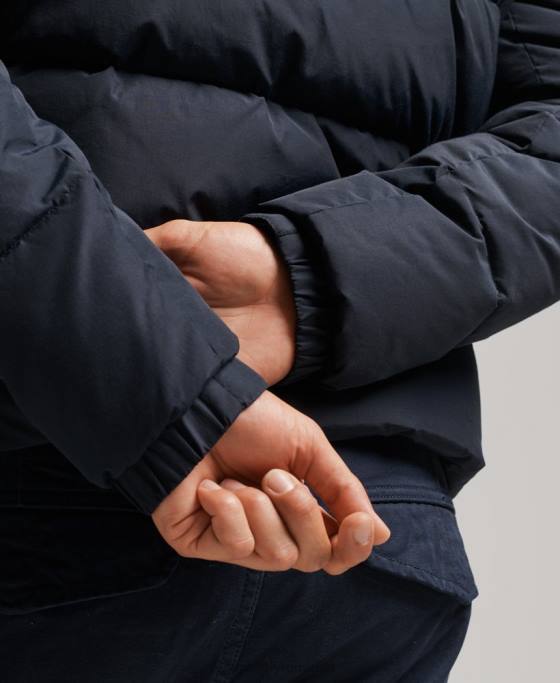 Superdry jachetă pufă retro îmbrăcăminte marina bărbați JX0Z4561