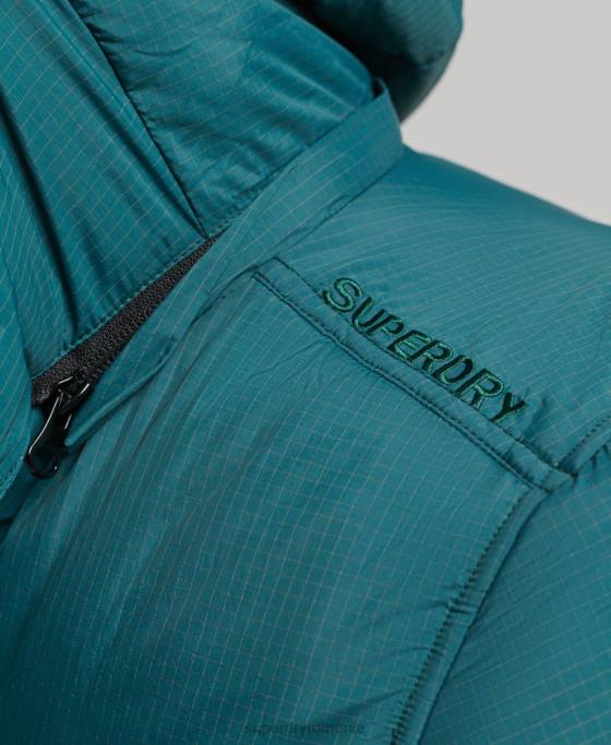 Superdry jachetă scurtă căptușită cu linia de margine îmbrăcăminte verde bărbați JX0Z973