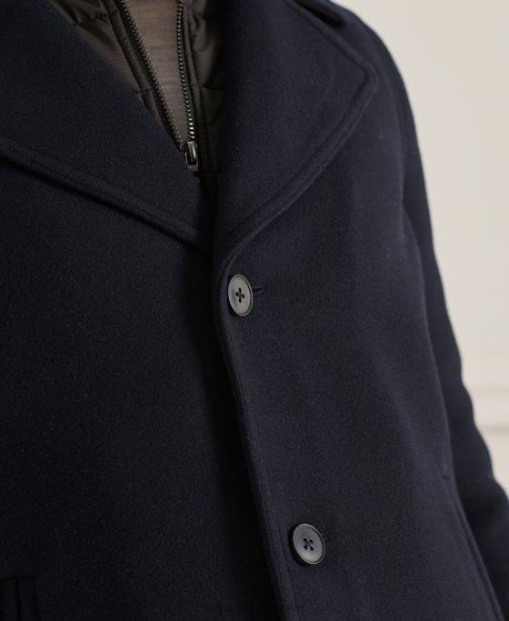 Superdry jachetă scurtă căptușită studios îmbrăcăminte marina bărbați JX0Z1036