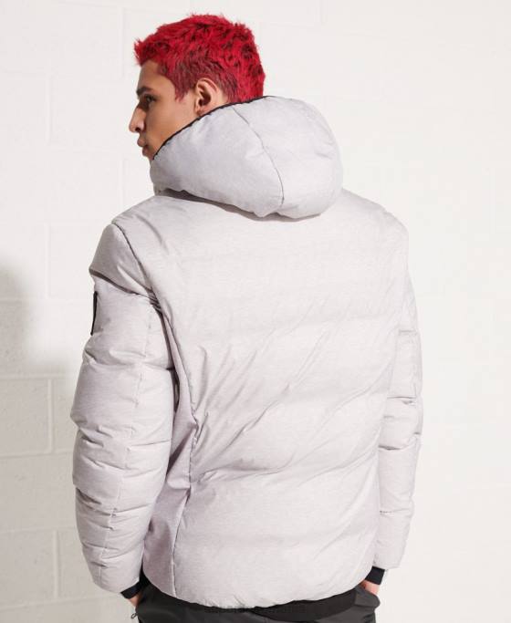 Superdry jachetă sd-breaker expedition down îmbrăcăminte gri deschis bărbați JX0Z4740