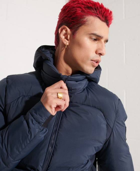 Superdry jachetă sd-breaker expedition down îmbrăcăminte marina bărbați JX0Z4665