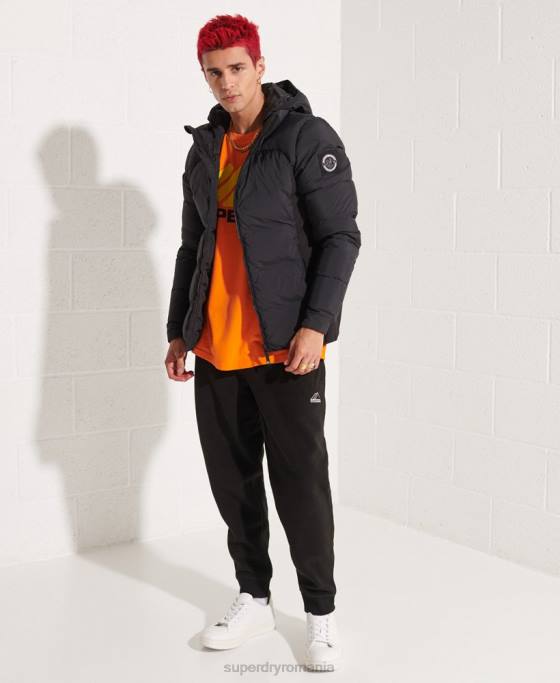 Superdry jachetă sd-breaker expedition down îmbrăcăminte negru bărbați JX0Z4640