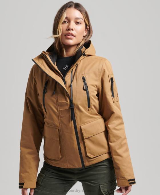 Superdry jachetă sd-wind ultimată din microfibră îmbrăcăminte maro femei JX0Z5611