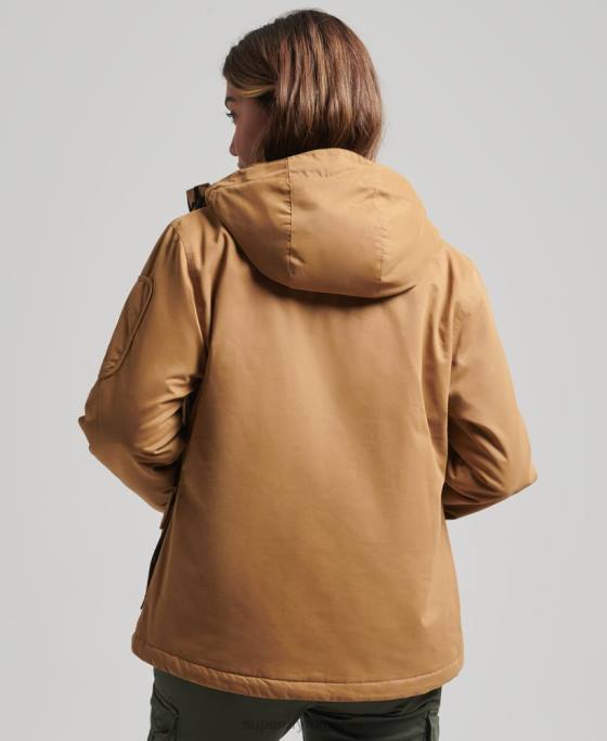 Superdry jachetă sd-wind ultimată din microfibră îmbrăcăminte maro femei JX0Z5611