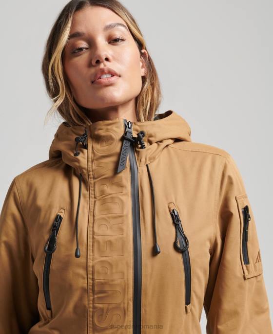 Superdry jachetă sd-wind ultimată din microfibră îmbrăcăminte maro femei JX0Z5611